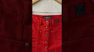 Продала юбку VERSACE за 1000 рублей #винтаж #мода #секондхенд #обзор #упаковка #vintage #versace