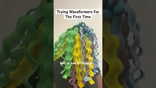 Trying Waveformers for the first time   #waveform #heatlesscurls #type4hair #naturalhair
