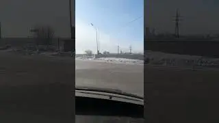На автомобильной заправке в окрестностях Караганды 22-ого Января