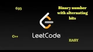 Binary Number with Alternating bits | 693 | Leetcode