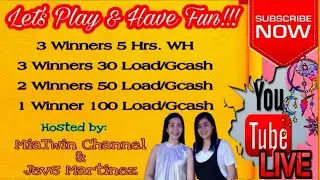 LET'S PLAY & GET A CHANCE TO WIN WH | LOAD | GCASH | MiaTwin Channel