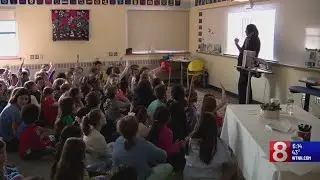 What's Right With Schools: Children's book author shows Newington students how books are created