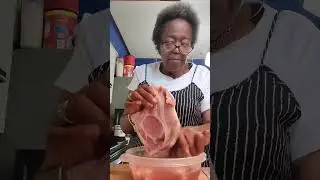 Dinner tonight cabbage, Fried Pork Chops and fried Green tomato's!
