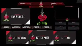 Animated Twitch Stream Package Alerts, Screens, Overlay & Transitions