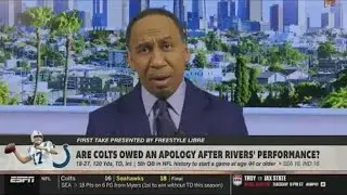 Strong Take | Stephen A. Defends Philip Rivers as Colts Fall to Seahawks