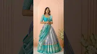Latest Trendy Half saree ideas 2023-2024 |Pattu langa voni designs |