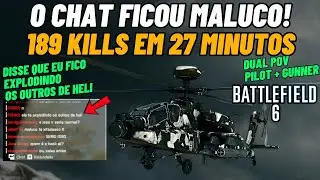 🤯🔥 Battlefield 6 – Fiz 189 KILLS em 27 Minutos! O Inimigo CHOROU Muito no CHAT do Jogo 🤣😂 (Dual POV)