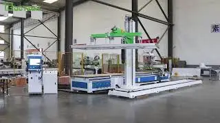 Robot arm for loading and unloading #cnc #loading #unloading #cncmachine #wood #metal #robotarm