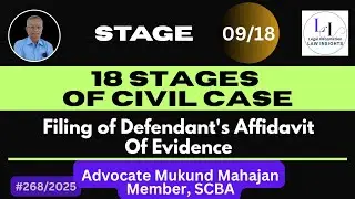✅#268👉Stage 9: Filing of Defendant&rsquo;s Affidavit of Evidence | Order 18 Rule 4 CPC & BSA 2023