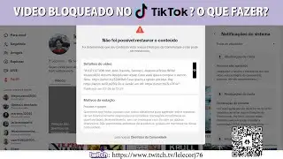 VIDEO BLOQUEADO NO TIK TOK? O QUE FAZER? #lelecorj76  #shorts #tiktok