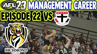 LOW SCORING SMASH!- AFL 23 Management Career (Richmond) | Round 22 vs Stkilda
