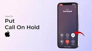 Как поставить вызов на удержание на iPhone?