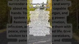 Healing Prayer for Strength & Restoration 🙏 #godheals #healingprayer #motivation #quotes #godheals