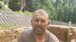 Getting dirty! 😳 drilling hard pack soil, clay, gravel, dirt. (pool plumbing)