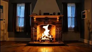 4 Hours Cozy Fireplace 🔥 Crackling Fire Sounds for Sleep, Relax & Study
