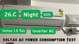 Voltas 1.5 Ton 3 star AC 1 Hour Energy Consumption at 26 degree Centigrade | How to reduce AC Bill