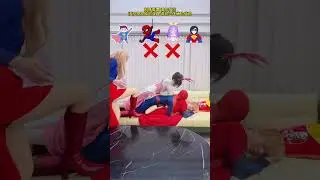 Who crushed the balloon #shorts#Superman couple #Superman can't fly