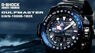 G-SHOCK Gulfmaster GWN‑1000B‑1B, a t&uacute;l&eacute;lő &oacute;ra - Kar&oacute;ra Centrum