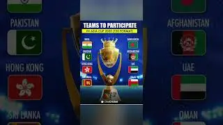 8 teams to participate in asia cup 2025 (T20 format) #asiacup #asiancricketcouncil #India#Pakistan