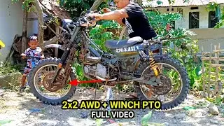 Motorcycle 2x2 AWD + winch PTO off-road bike