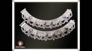 Latest Silver Anklets Designs 2017/ Latest Payal Design-Dora Designs