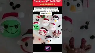 Ebook de +500 PATRONES AMIGURUMIS   Curso de amigurumi  crochet de amigurumis #crochet #amigurumi