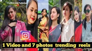 1 videos 7 photos reel editing tutorial  | new viral trend | 1video 7 करोड़ songs