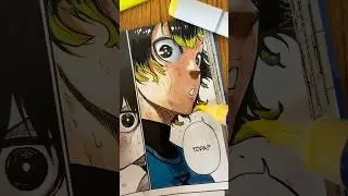 Coloring my Blue Lock manga 🔥 #art #shorts #bluelock #anime