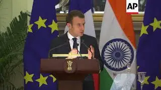 Macron, Modi urge free navigation of Indian Ocean; plan new power plant