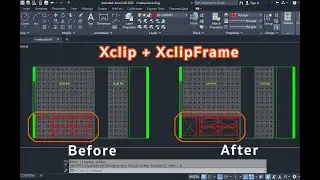 การใช้คำสั่ง Xclip และ XclipFrame ในโปรแกรม Autocad เพื่อซ่อนในส่วนที่ไม่ต้องการให้มองเห็น #สอนแคด