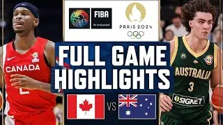CANADA VS AUSTRALIA MEN'S BASKETBALL PARIS OLYMPICS 2024