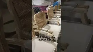 Cane wooden dining chair #diningchair #woodenchair #rattanfurniture #chairdesign #homechair #chairs