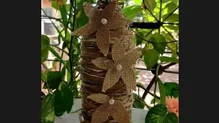 Best from the waste 😍 Dry Grass Bottle decor #diy #craft #shorts