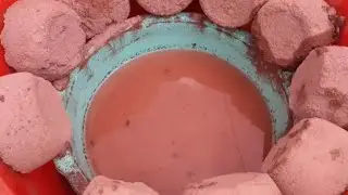 ASMR:Pure Mud Texture Dusty Bombastic Smashing in water💦PASTE PLAY🤤@softnoisesmashingasmr