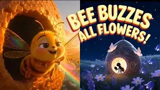 Busy Bee Sings Flowers All Day  Kids Buzz Song