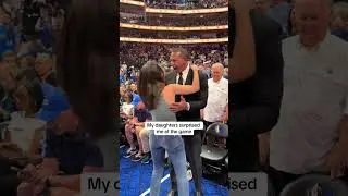 My daughters surprised me at the game...