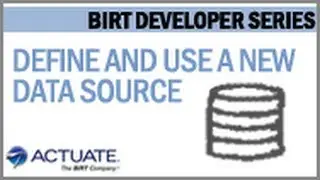 How to define and use a new Data Source in BIRT