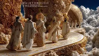 A Walk Through the Golden Realm | Breathtaking Dreamlike Fantasy