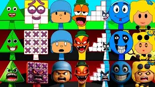 New Incredibox Sprunki OC Phase 1 to Phase 3 Triangle, Thirteen, Pocoyo, Sleepy Bird, A Alphabet, 61