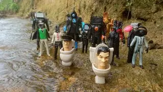 Hunting SKIBIDI TOILET di Sungai..!!Tv man,Tv woman,Speakerman,Cameraman,Clockman,Gman