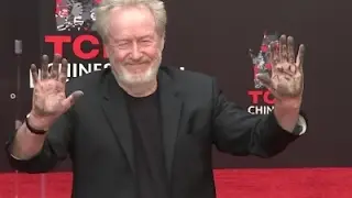 Ridley Scott immortalized in cement