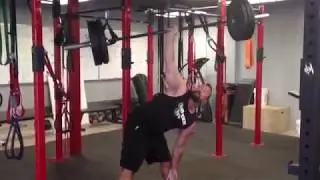 One Arm Barbell Clean & Press With Windmill