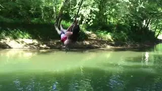 That almost went really bad! (Tree climbing, rope swing)