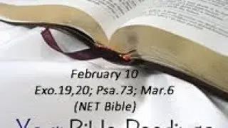 Your Bible Readings for February 10