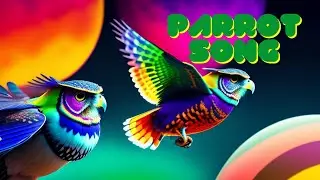 parrot song| colourful parrot song for children | Kidsjourney