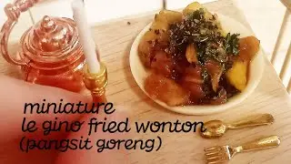 MINIATURE PANGSIT GORENG LE GINO ( LEGINO FRIED WONTON ) | FUNCTIONAL MINI KITCHEN SET