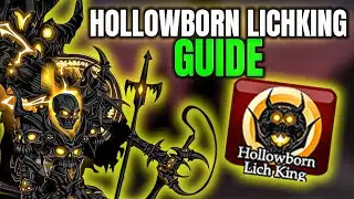 HOW TO GET HOLLOWBORN LICH KING SET + BADGE ( complete guide ) AQW