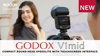 Представляем Godox V1 mid &mdash; компактную TTL-вспышку с круглой головкой для фотокамер.