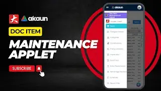 Doc Item Maintenance Applet
