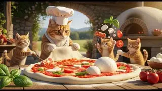 Super Cat Chef ! 🍕🐱 Baby Cats Make GIANT Pizza, Huge Burger & Donuts! | Mochi Meow